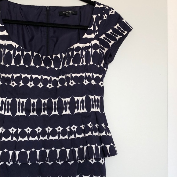 Printed peplum sheath - Picture 2 of 4